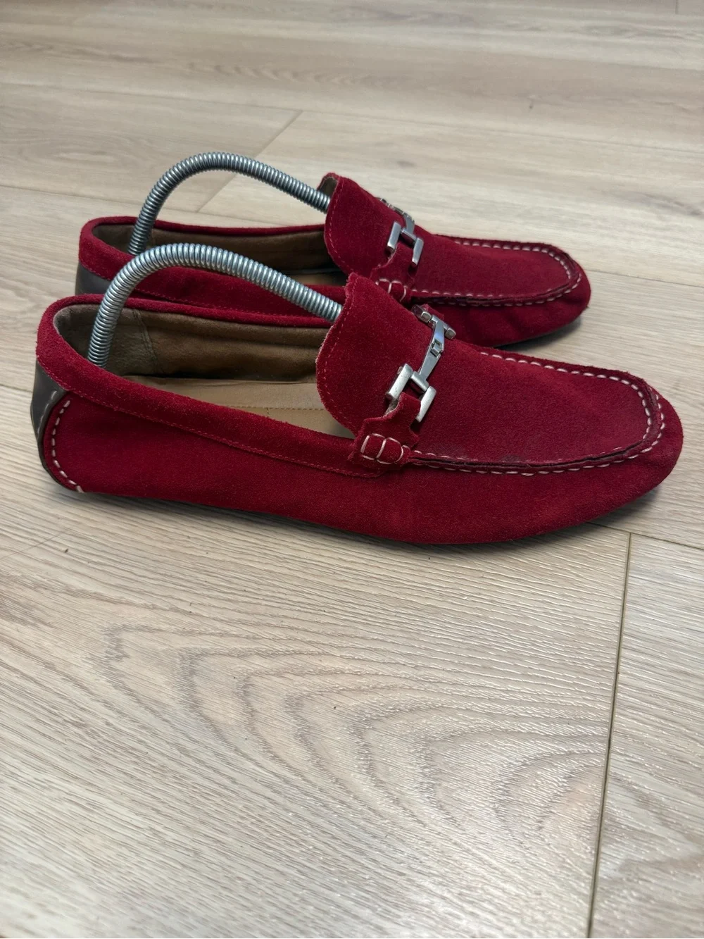 Alfani James Red Suede Bit Driving Loafers Men’s Size 11.5
